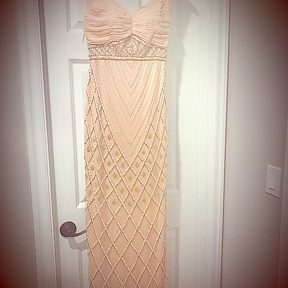 💋SUE WONG💋 Gorgeous Brand New Dress sz. 2 BLUSH